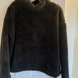 Cozy Black Fleece Sweater